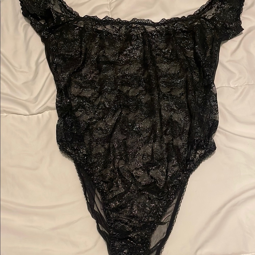 Victoria's Secret Black Lace Chemise